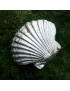 Scallop Pewter Shell Ornament