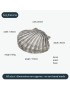 Scallop Pewter Shell Ornament