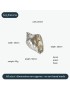 Sea Snail Pewter Shell Ornament (L)