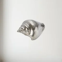 Sea Snail Pewter Shell Ornament (L)