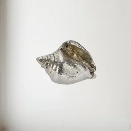 Sea Snail Pewter Shell Ornament (L)