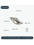 Sea Snail Pewter Shell Ornament (M)