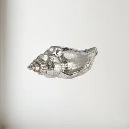 Sea Snail Pewter Shell Ornament (M)