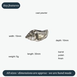 Sea Snail Shell Ornament (S)