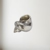 Spiral Pewter Shell Ornament (L)