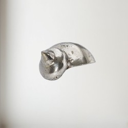 Spiral Pewter Shell Ornament (L)