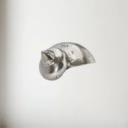 Spiral Pewter Shell Ornament (L)