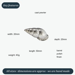 Spiral Shell Ornament (M)