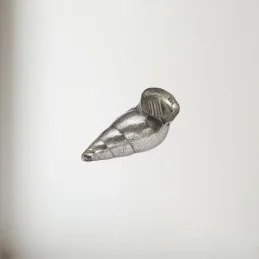 Spiral Pewter Shell Ornament (M)