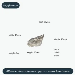 Spiral Shell Ornament (S)