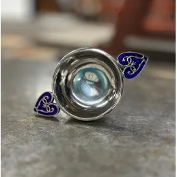 Purple Heart of the Highlands Pewter Quaich