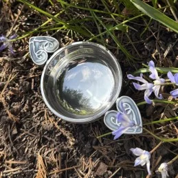 Baby Blue Heart of the Highlands Pewter Quaich