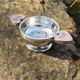 Baby Pink Heart of the Highlands Pewter Quaich