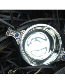 Gem Handle Pewter Quaich