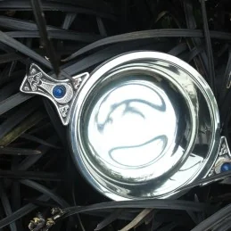 Gem Handle Pewter Quaich