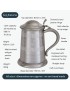 Medieval Hunting Scene Pewter Tankard