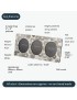 Millstones Triple Pewter Photo Frame