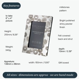 Millstones Pewter Picture Frame