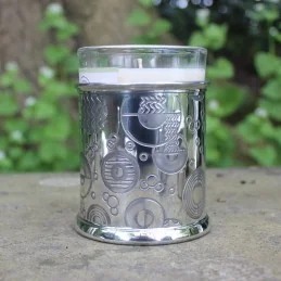 Retro Style Pewter Candle Votive