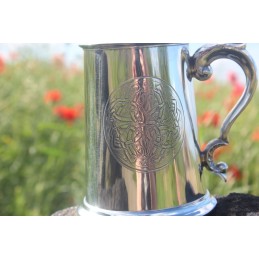 Celtic Circle Pewter Tankard