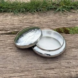 Plain Georgian Pewter Trinket Box