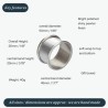 Single Round Pewter Napkin Ring