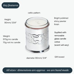 Celtic Embossed Candle Votive
