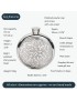 Celtic Round Pewter Flask