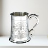 Edinburgh Scene Pewter Tankard – 1 Pint Scottish Collectible Gift