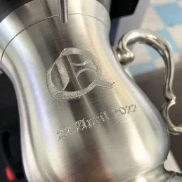 Abbey Bell Tankard – Hand-Cast Heavyweight Pewter Tankard (1 Pint)