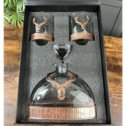 Majestic Stag Crystal & Copper Whisky Decanter – Luxury & Elegant