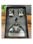 Majestic Stag Crystal & Pewter Whisky Decanter 2x glasses