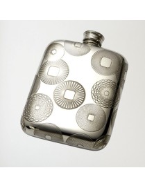 Millstones Pewter Pocket Flask 4oz
