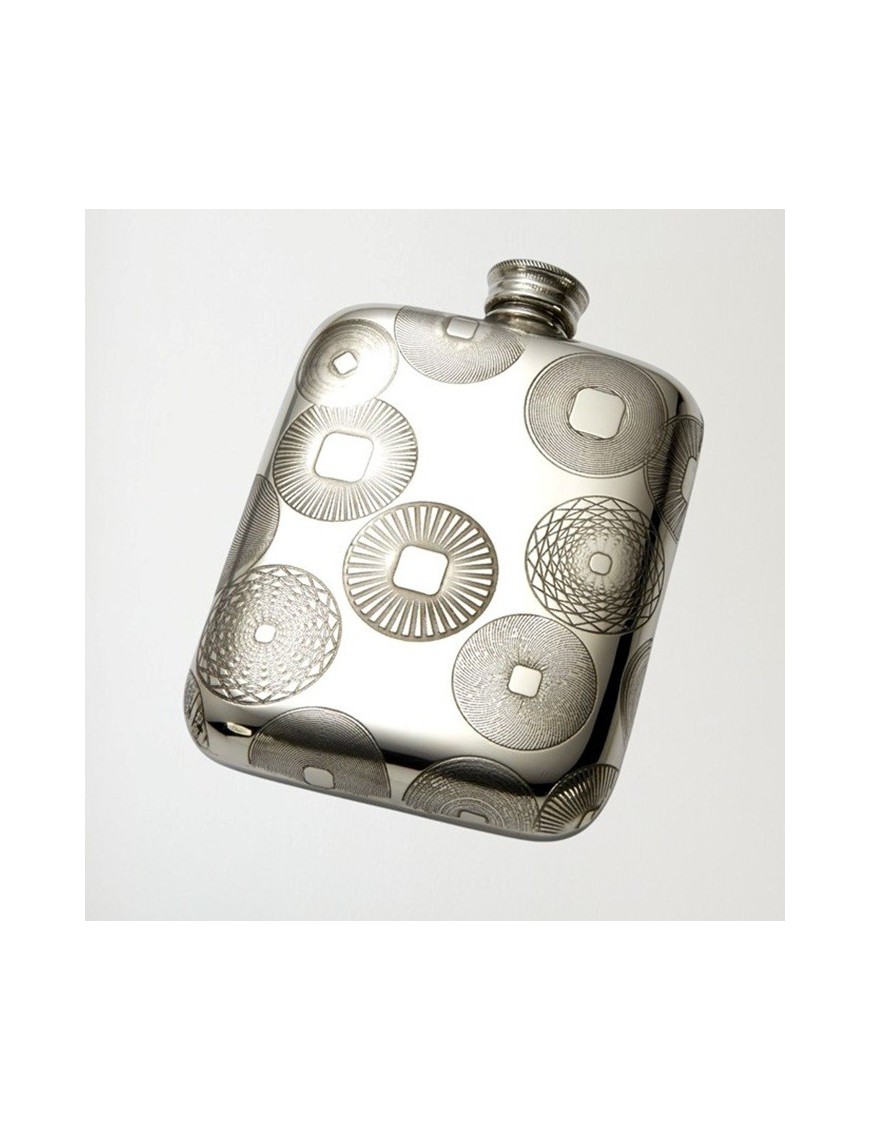 Millstones Pewter Pocket Flask 4oz