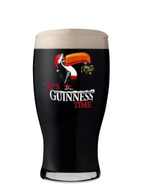 Christmas Toucan Guinness Pint Glass