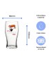 Christmas Toucan Guinness Pint Glass
