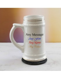 Personalised Ceramic Tankard | Any Message Any Font Any Colour
