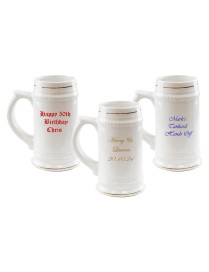 Personalised Ceramic Tankard | Any Message Any Font Any Colour