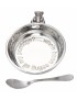 Teddy Bear Pewter Porringer