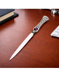 Amethyst Celtic Pewter Letter Opener | Pewter World