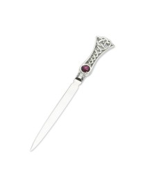 Amethyst Celtic Pewter Letter Opener | Pewter World