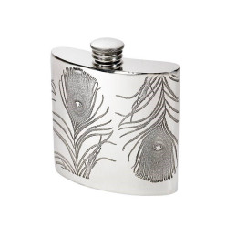 Peacock Kidney Hip Flask