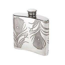 Peacock Kidney Hip Flask