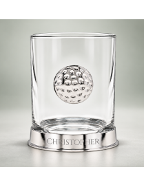 Personalised Golf Ball Pewter Whisky Glass | Pewter World