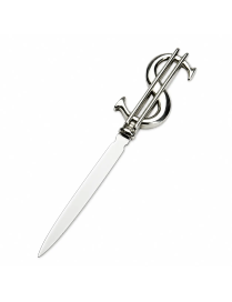 Dollar Sign Pewter Letter Opener | Pewter World
