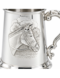 Personalised Equestrian Pewter Tankard 1 Pint | Pewter World