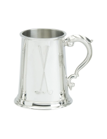 Personalised Golf Pewter Tankard 1 Pint | Pewter World