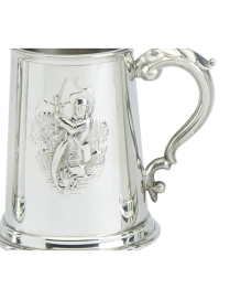 Personalised Fly Fishing Pewter Tankard 1 Pint | Pewter World