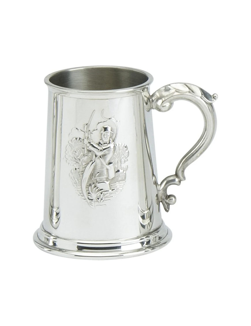 Personalised Fly Fishing Pewter Tankard 1 Pint | Pewter World