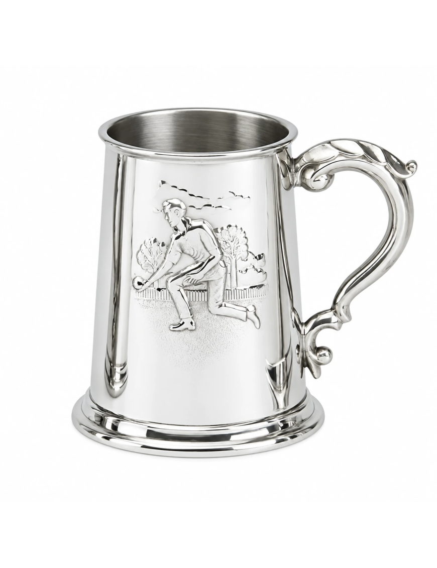 Personalised Bowling Pewter Tankard 1 Pint | Pewter World